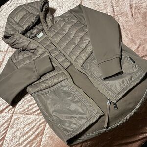 Varley Taupe Puffer Jacket